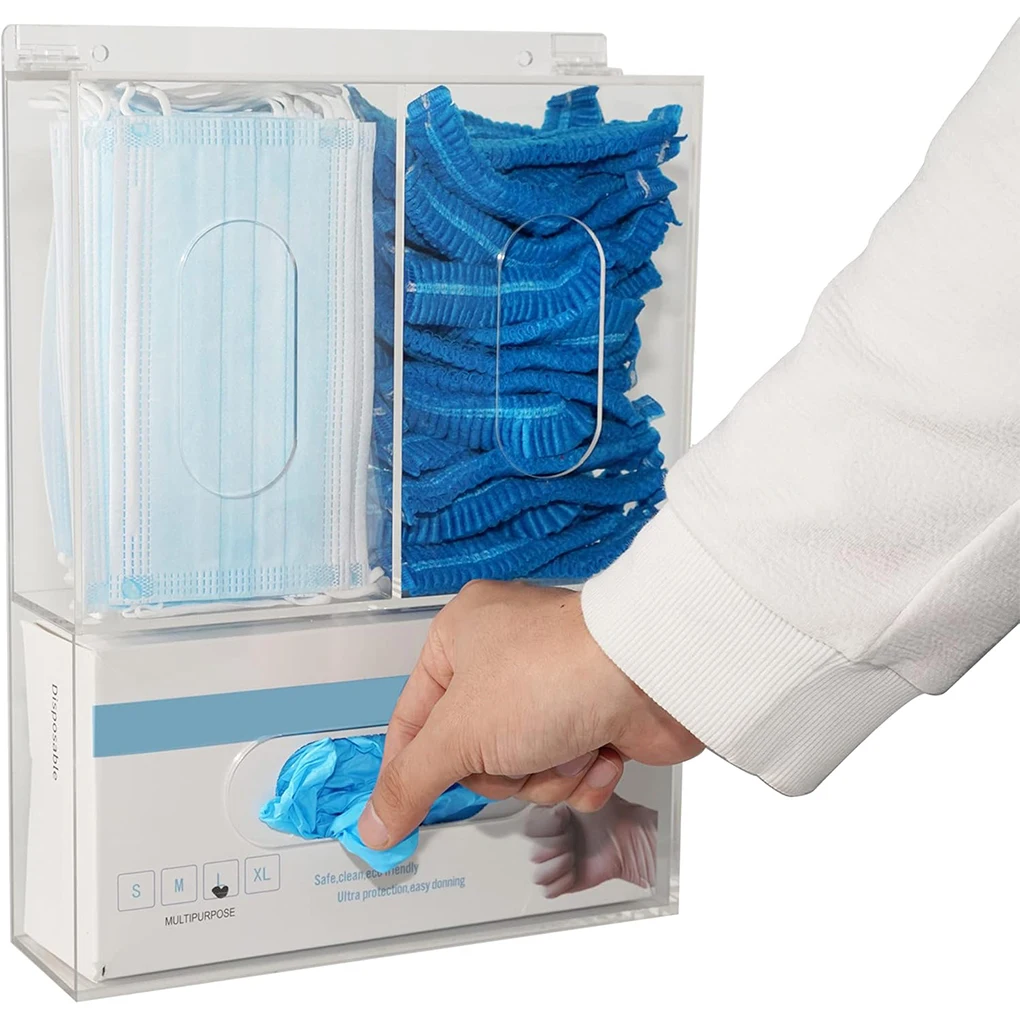 Face Mask Storage Box - Porta Guanti in Acrilico a 3