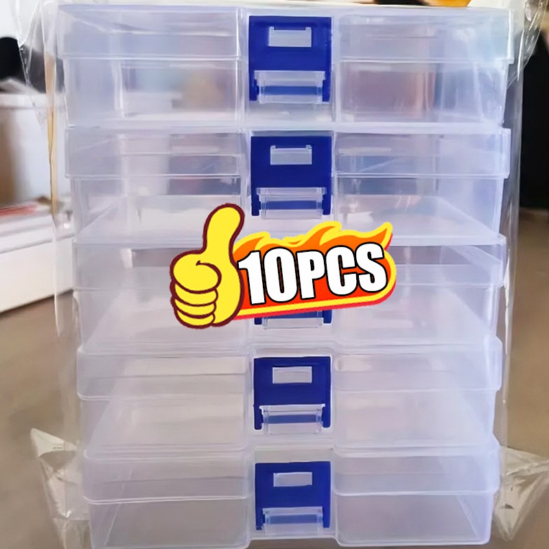 Face Mask Storage Box - Scatola portaoggetti in plastica trasparente con