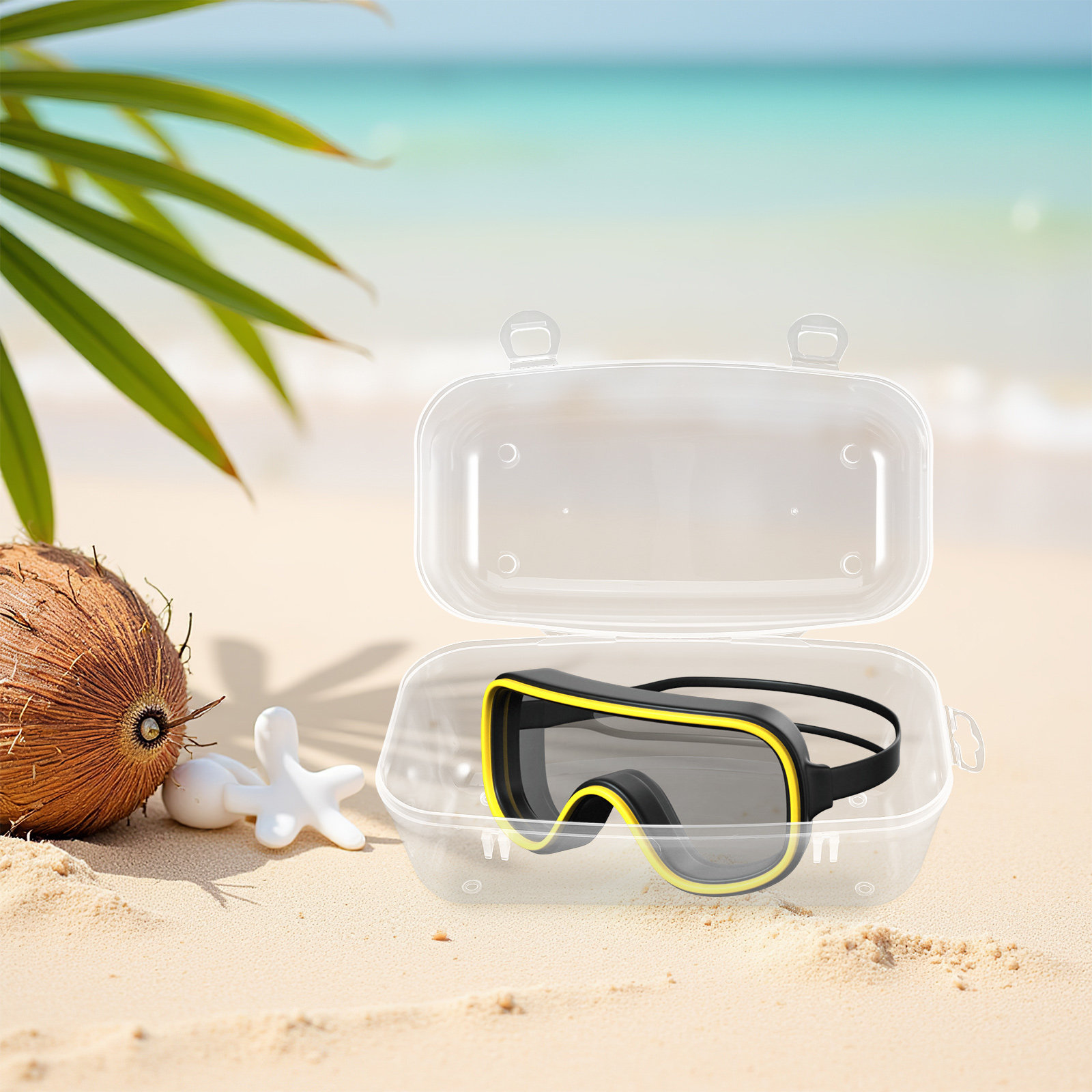 Mask Case Hard Shell - Custodia rigida impermeabile per maschere da