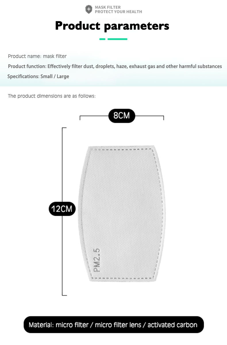 Filtro per maschera PM2.5, sic - Pm2.5 Filter Insert recensione e prezzo