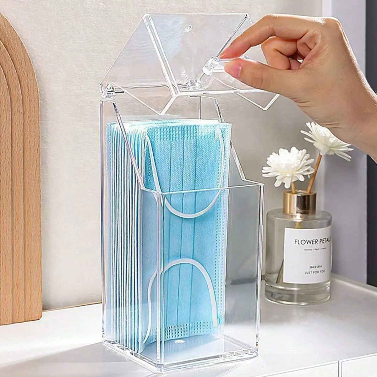 1/2 pezzi-Scatola portaoggetti - Face Mask Storage Box recensione e prezzo