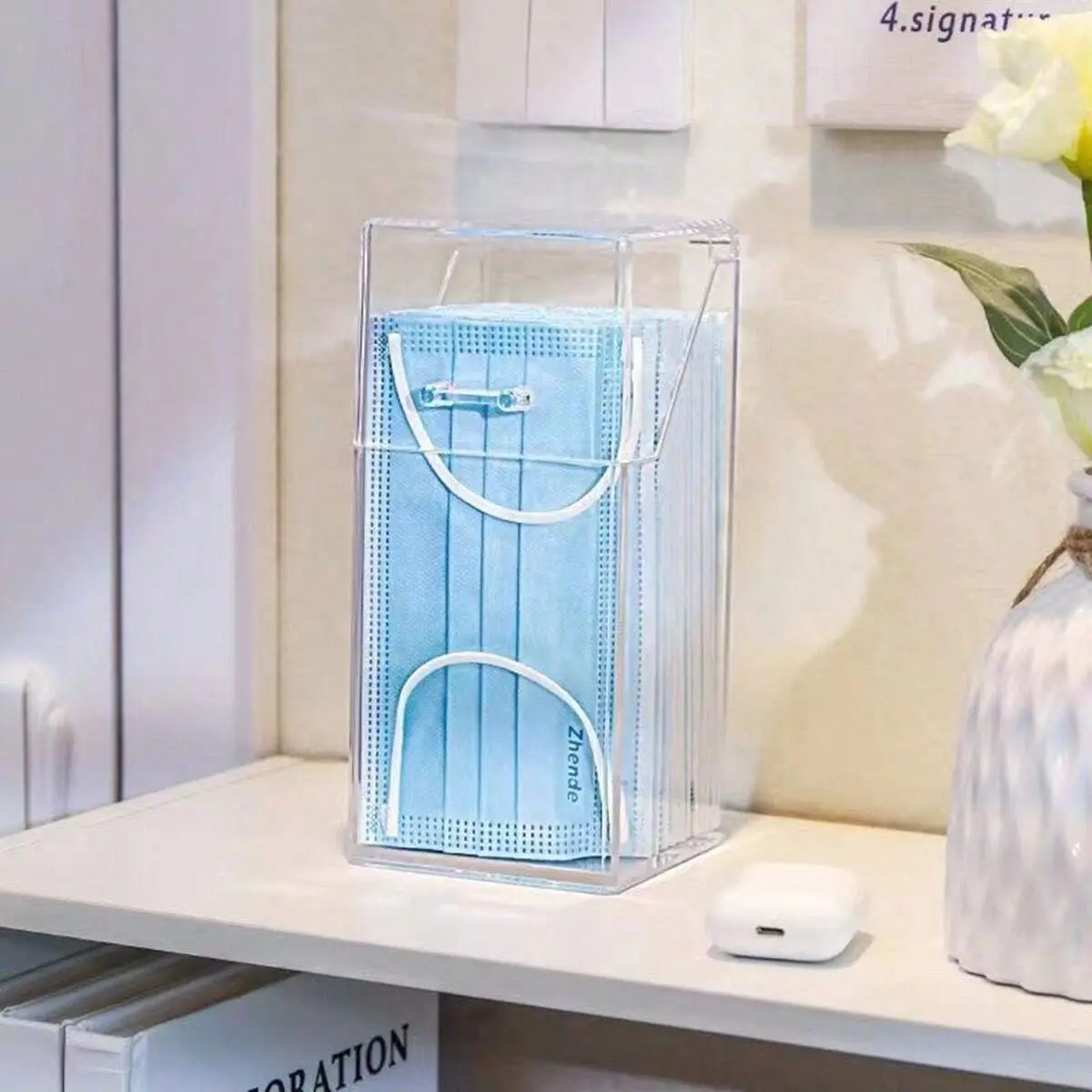 1/2 pezzi-Scatola portaoggetti - Face Mask Storage Box recensione e prezzo