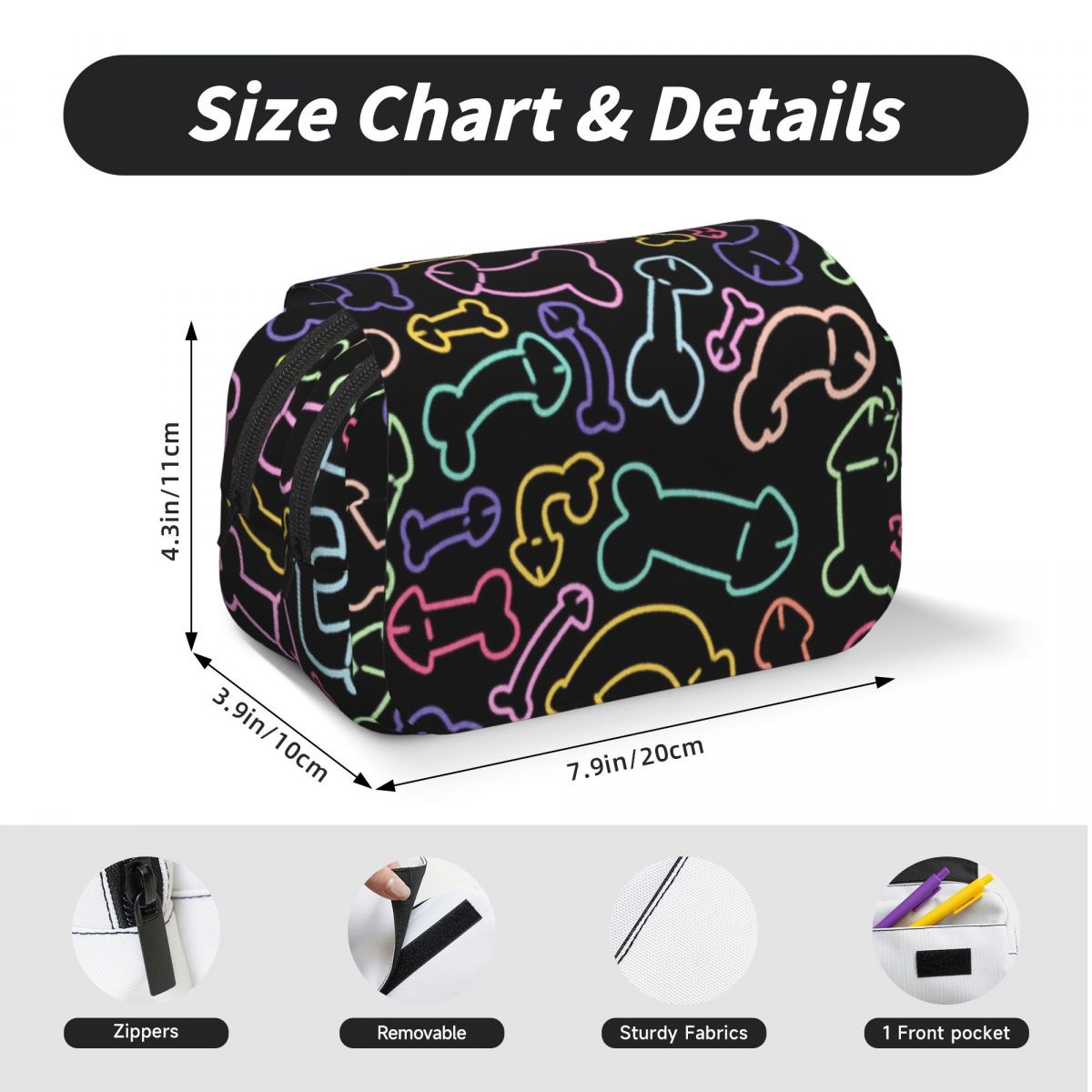 Astuccio per penne con motivo  - Mask Case Hard Shell recensione e prezzo